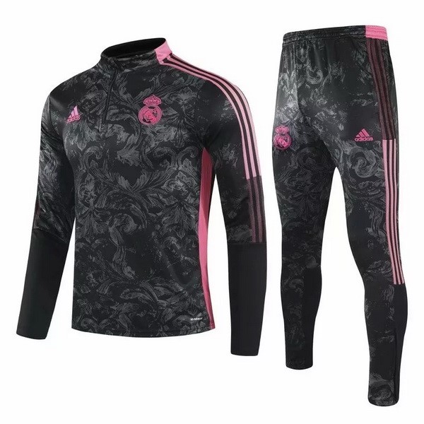 Chandal Real Madrid 2021-22 Negro Rosa Gris